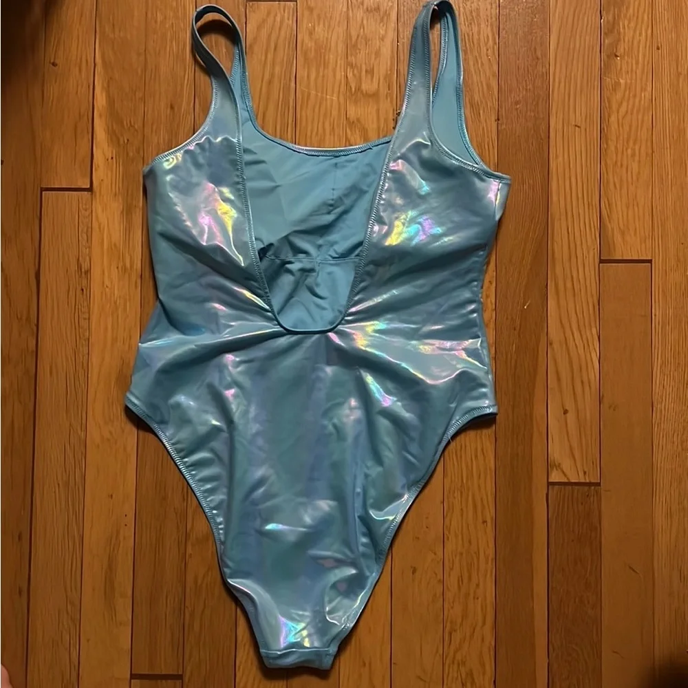 NWOT - Aerie metallic babewatch one piece - XL - Picture 6 of 8